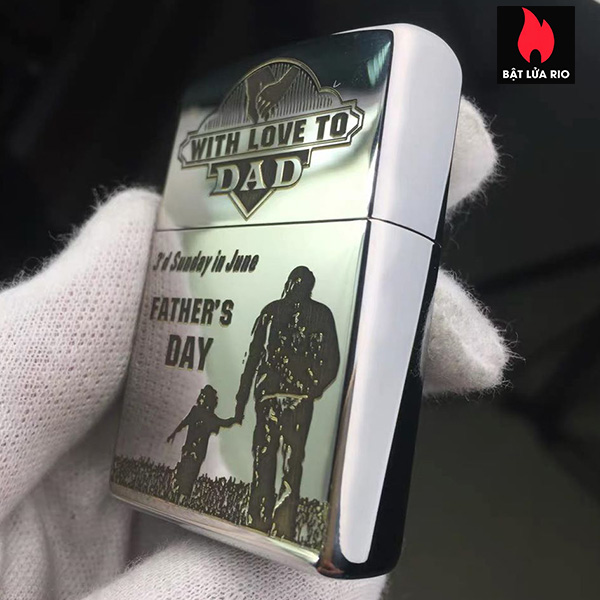 Bật Lửa Zippo 250 Khắc Father’S Day – Ngày Của Cha 06 – Zippo 250.Fatherday06