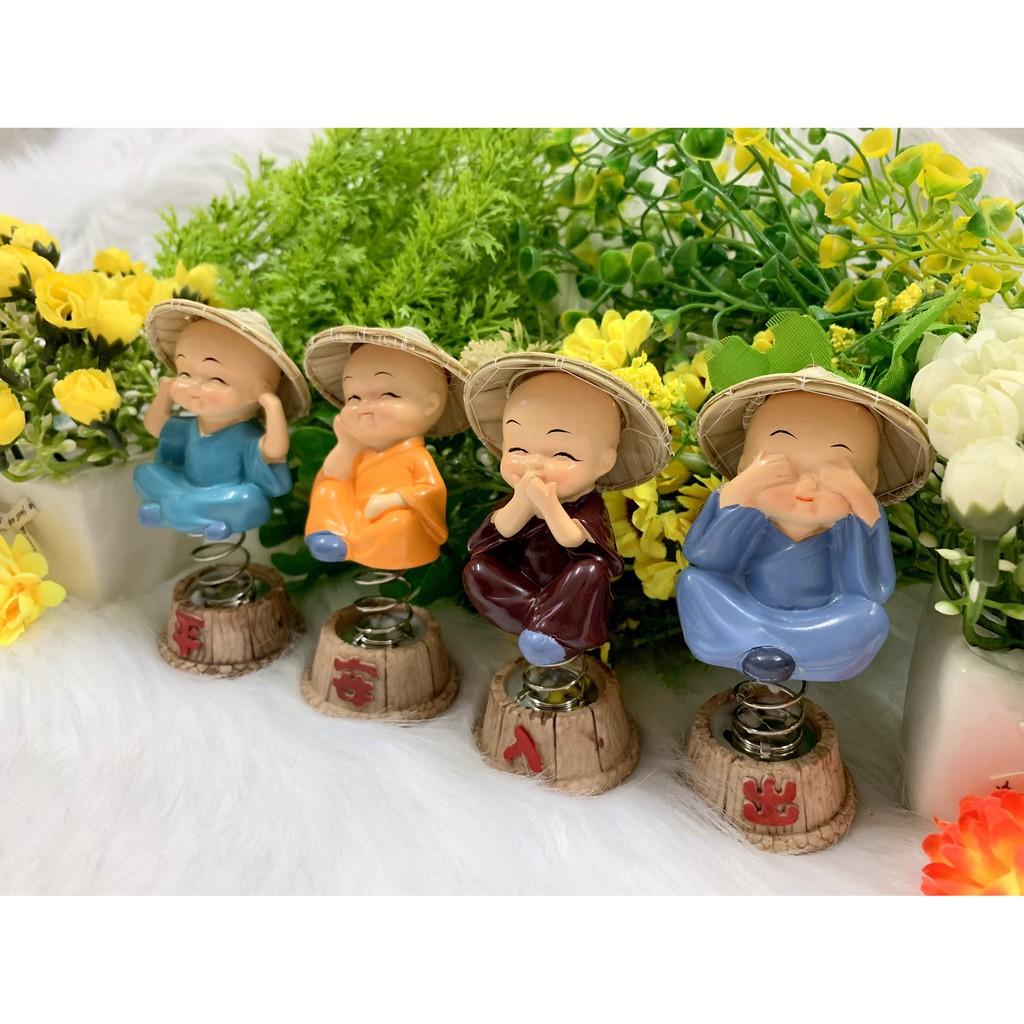 Bộ 4 tượng chú tiểu tứ không tọa đế