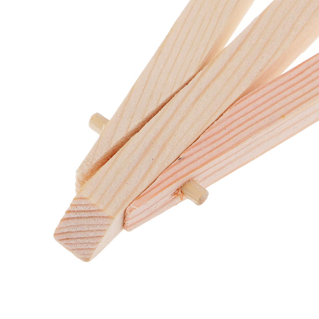 50x Wooden Tripod Easel Display Painting Table Number Stand Card 15.5x7.5cm