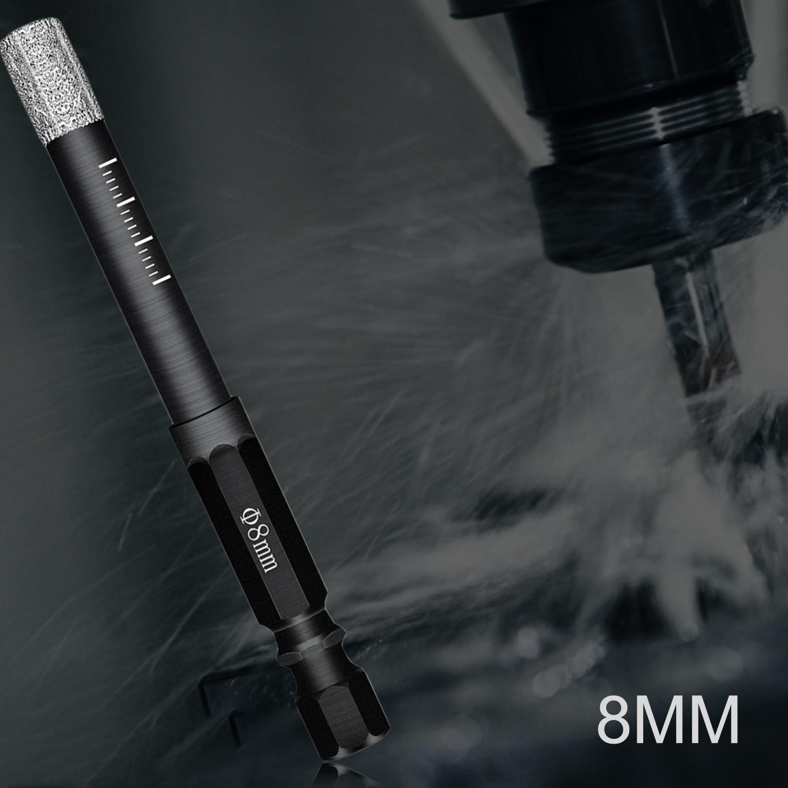 Universal Diamond Dry Drill Bit Set 8/10/12mm for Ceramic Marble Stone Hard