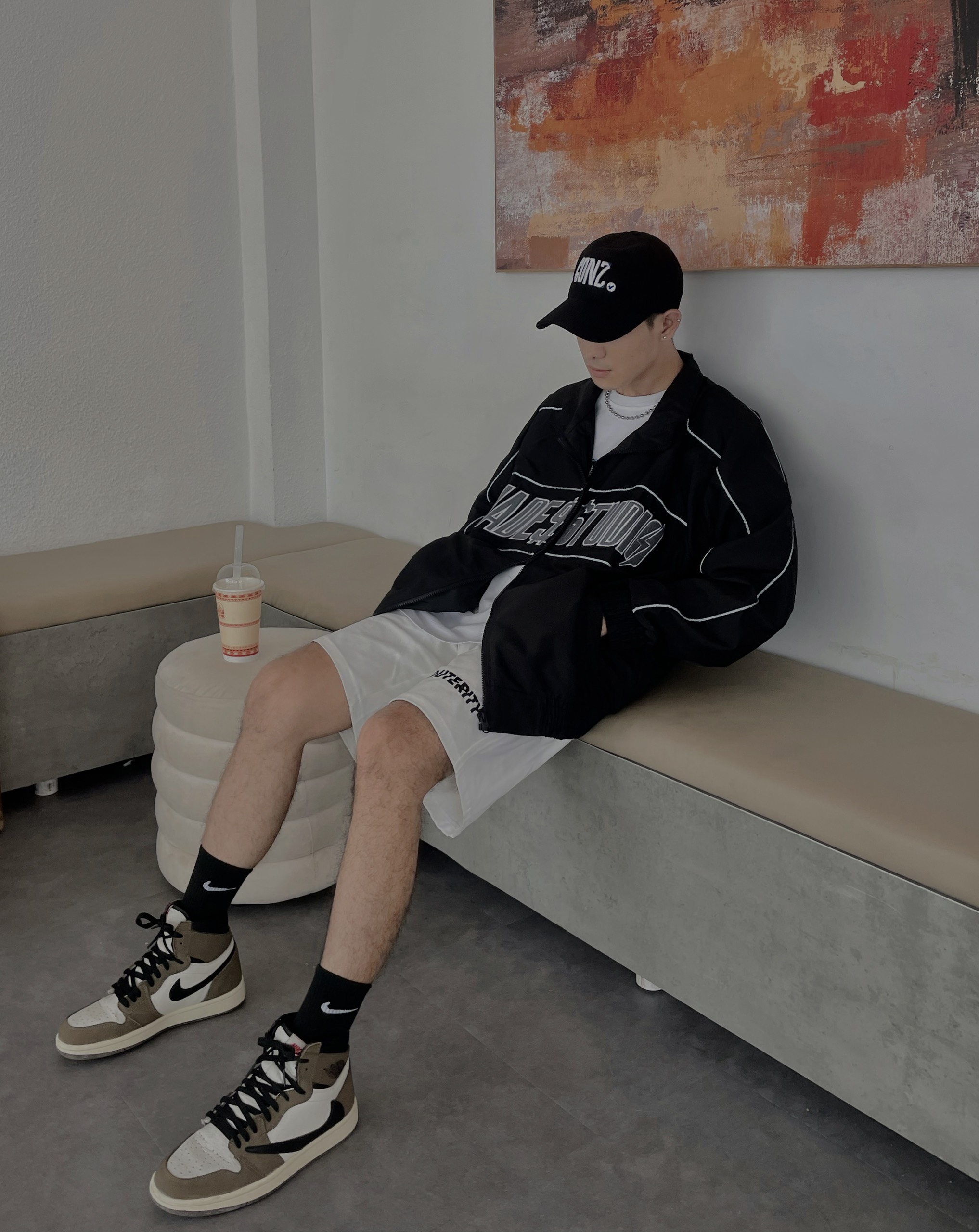 Áo khoác dù local brand unisex mẫu HADES THÊU PHẢN QUANG unisex form rộng - Gin Store