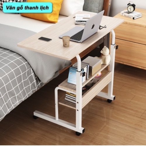 Bàn Làm Việc Kệ Sách Tại Giường Có Bánh Xe Tiện Lợi UDesk&Dura