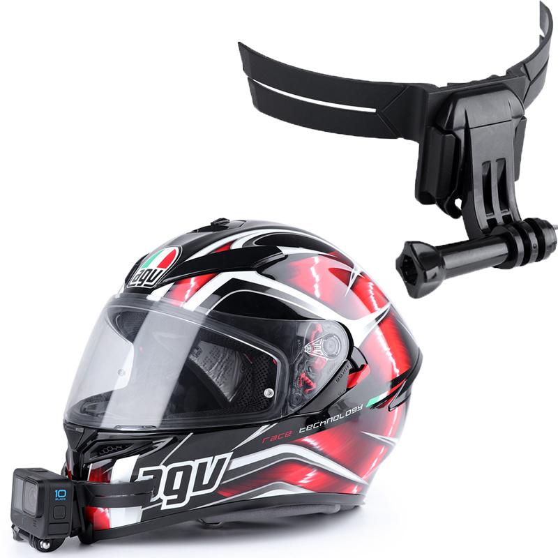 Mũ bảo hiểm xe máy Chin đứng giá treo cho GoPro Hero11 10 Người giữ khuôn mặt đầy đủ màu đen cho Yi Dji Go Pro Action Camera Phụ kiện