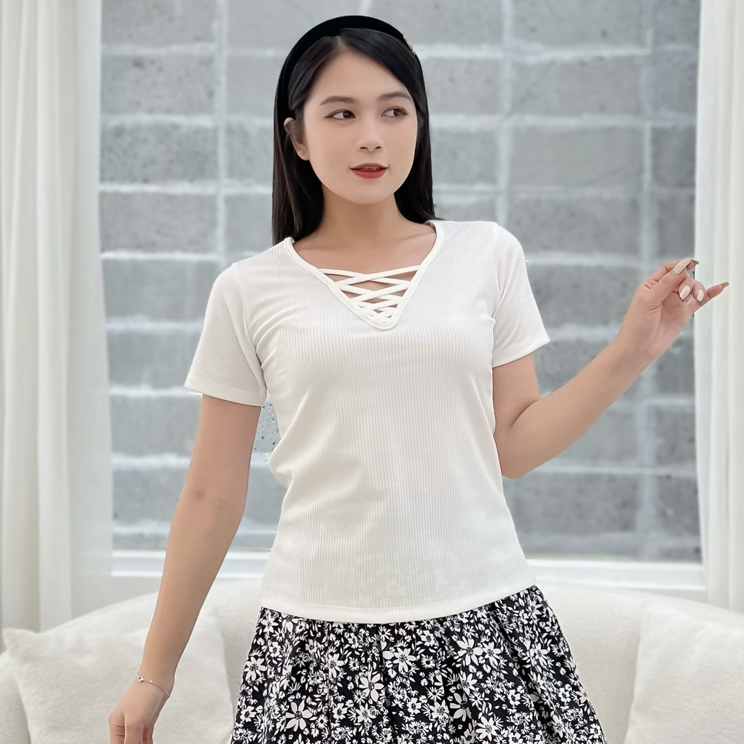 Set chân váy xòe hoa + áo linen thêu sang trọng S07 - Lady fashion - Khánh Linh Style