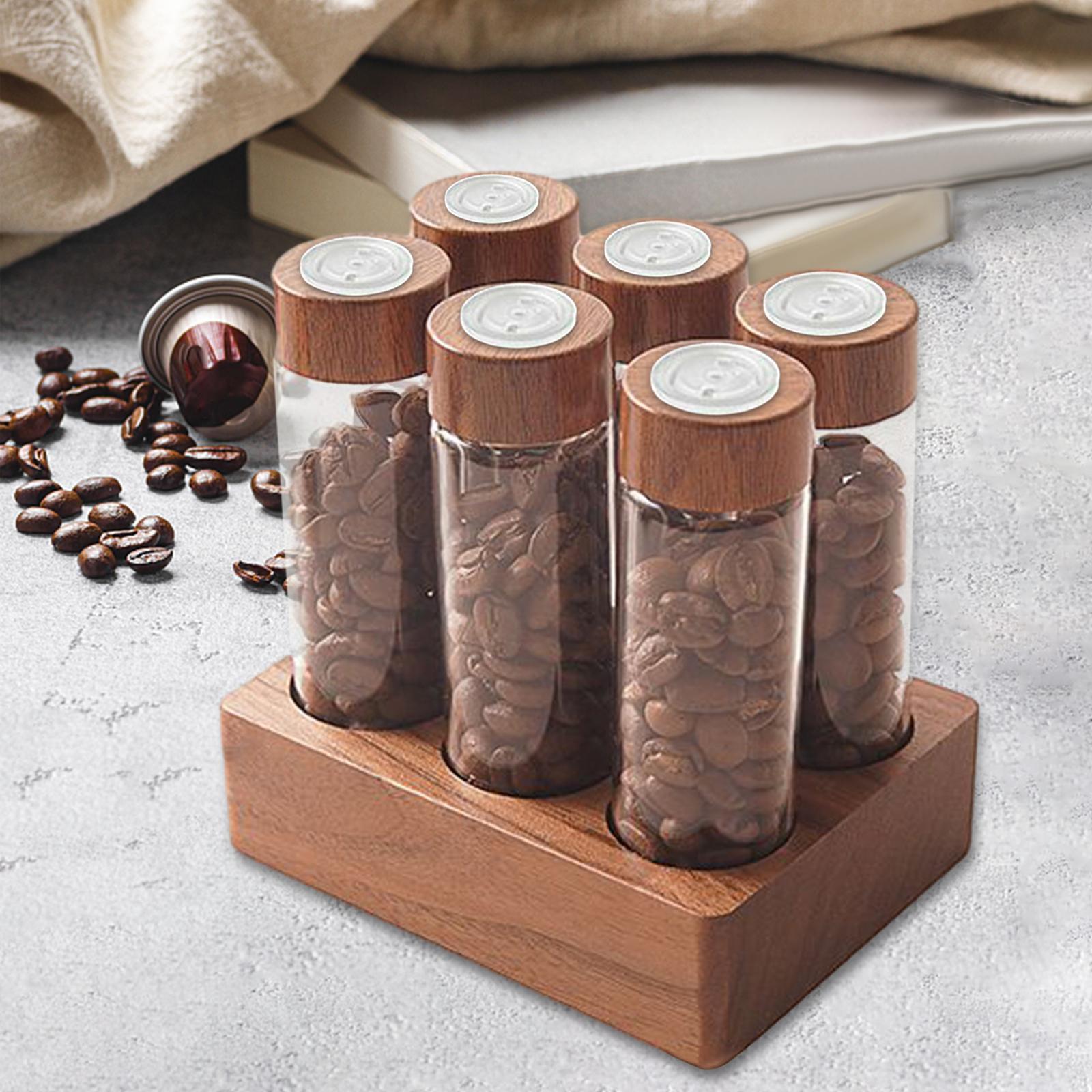 Coffee Bean Jar Single Dosing Coffee Bean Storage Tubes for Retail Coffee Shop
