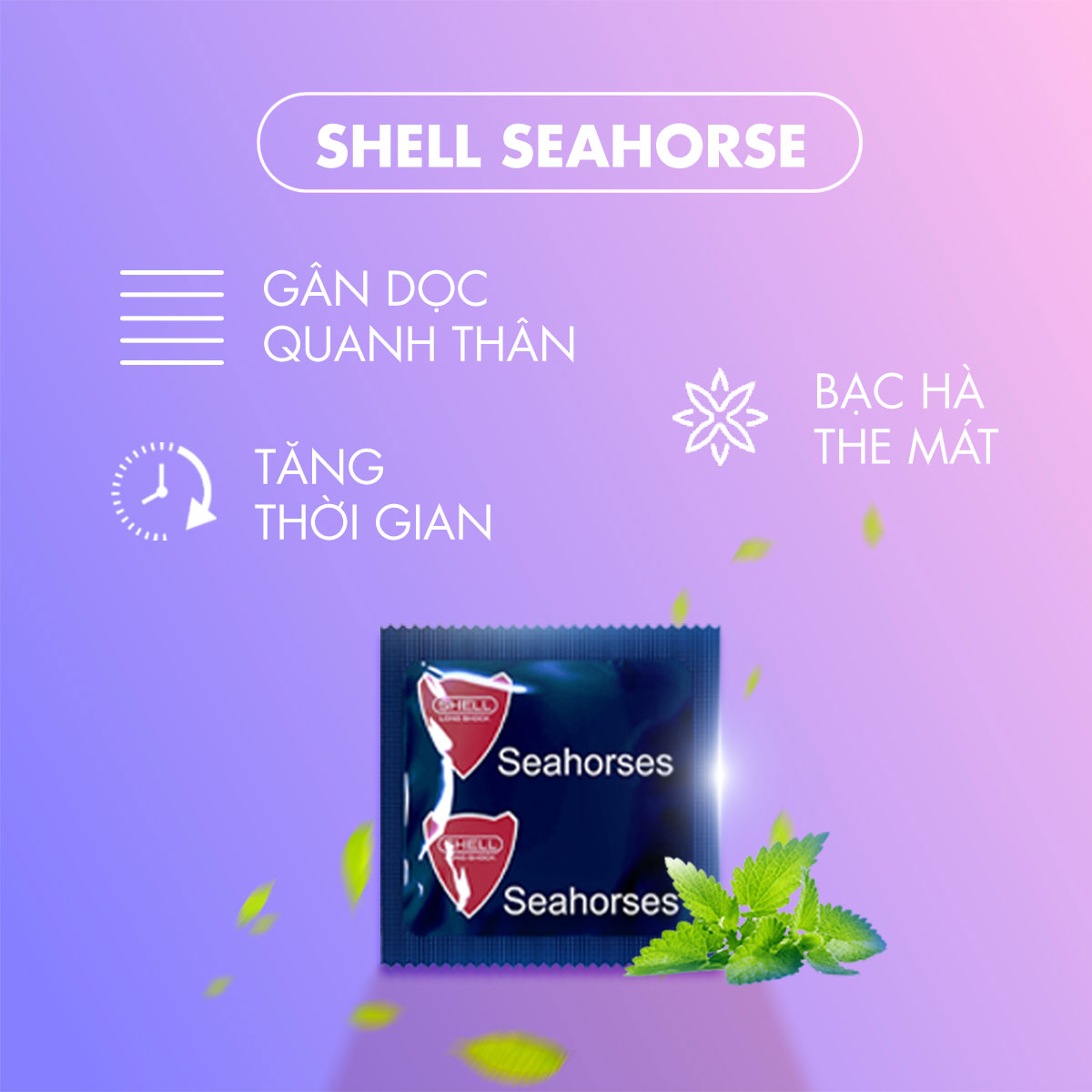 Bao cao su Shell Triple Mix - Siêu mỏng, mát lạnh, gân gai kèm 1 chiếc BCS Gun Super Thin
