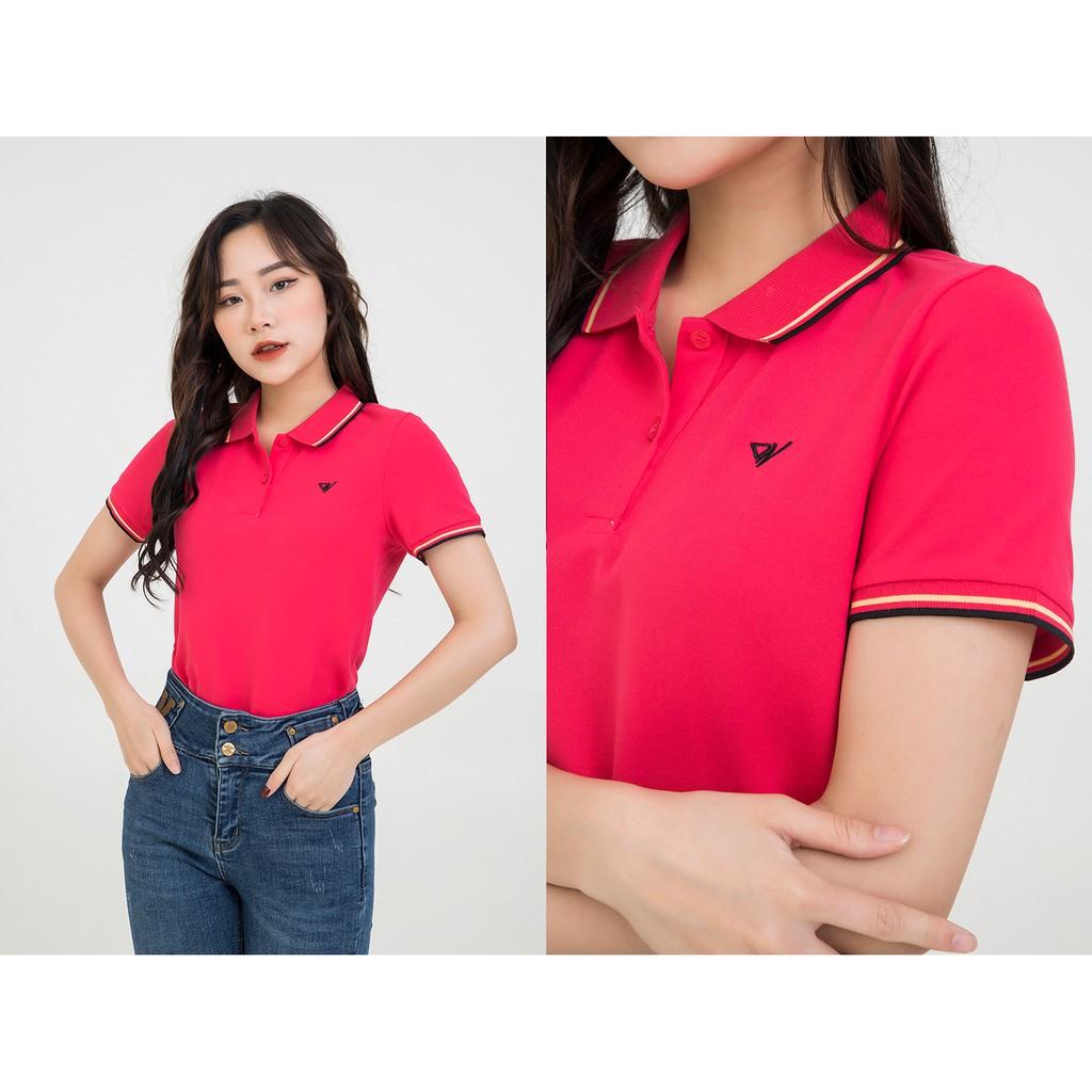 Áo thun polo nữ cao cấp cổ viền chất cotton mềm mịn thấm hút mồ hôi chính hãng DARNELL DN13