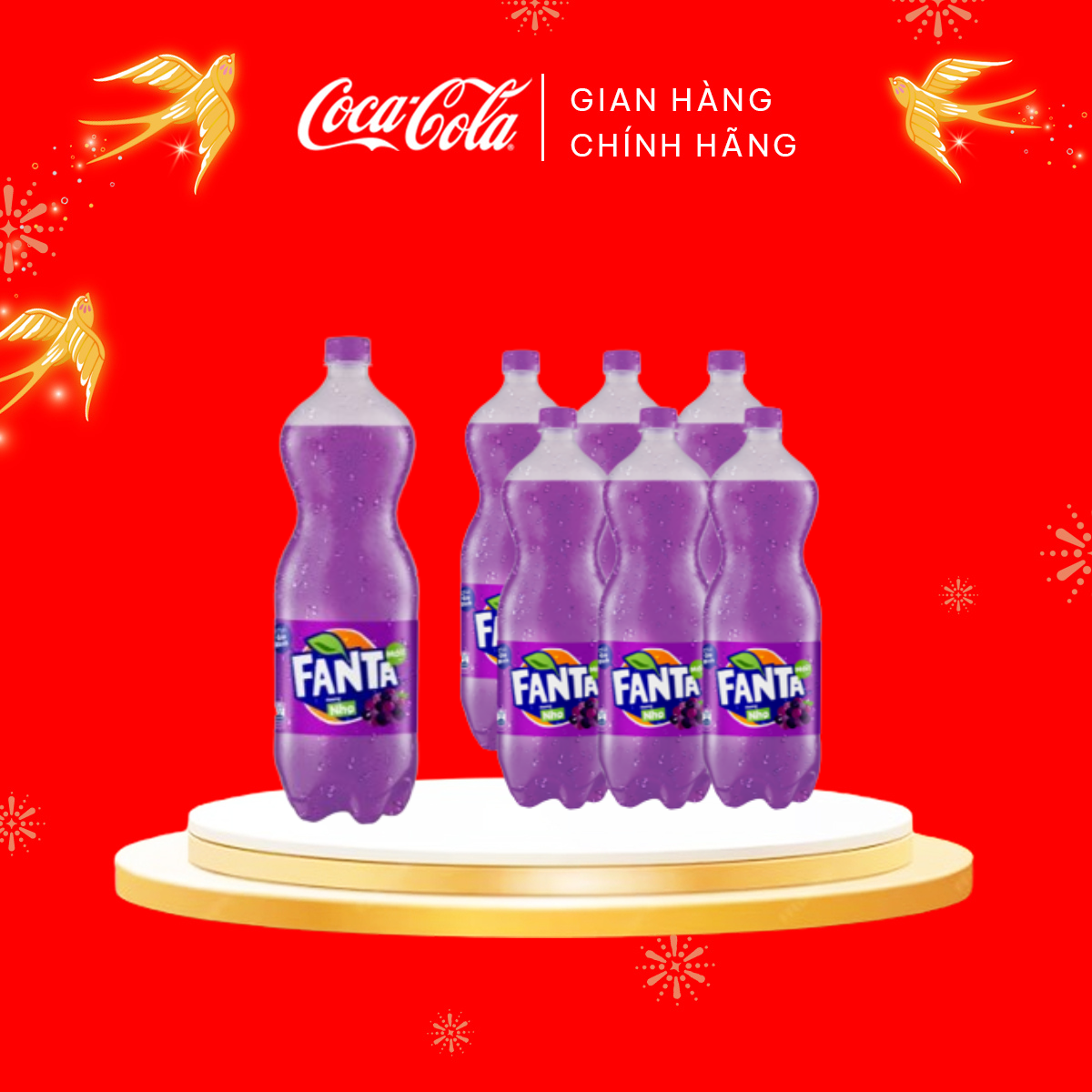 Nước Giải Khát Có Gas Fanta Nho 1.5L