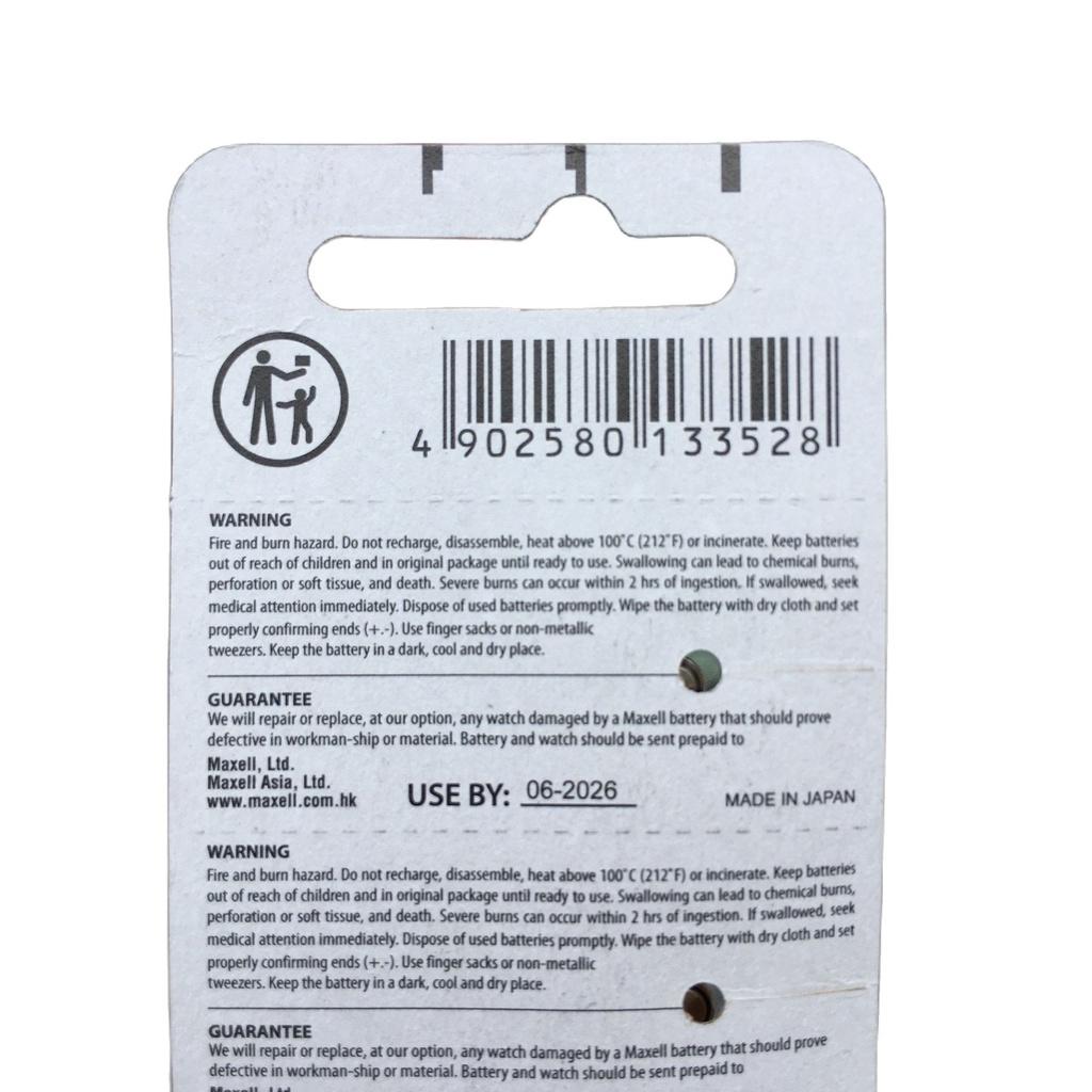 Pin SR416SW 337 Maxell Nhật Bản 1,55V Có Tem Chống Giả