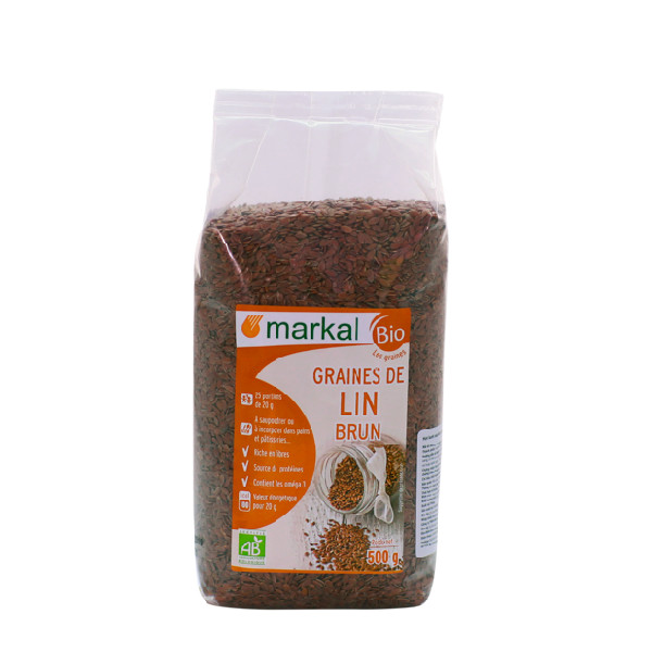 hạt lanh nâu markal - 500g (mẫu mới)