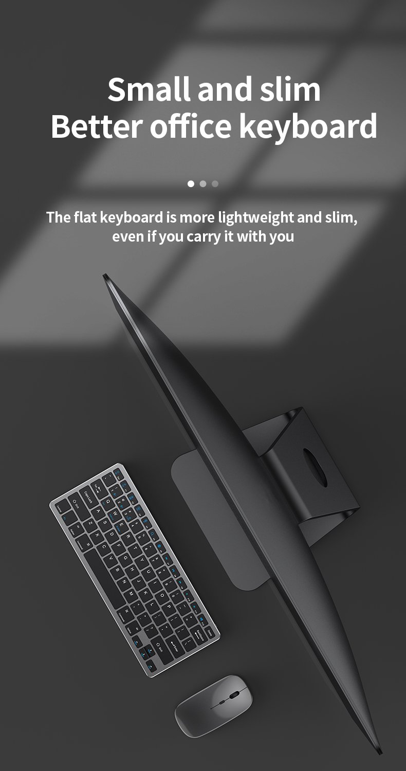 Bàn phím và chuột không dây HYT-07 Ultra Design (Xám)