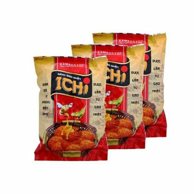 Bánh gạo Nhật Ichi vị Shouyu mật ong gói 100g, Ăn là ghiền