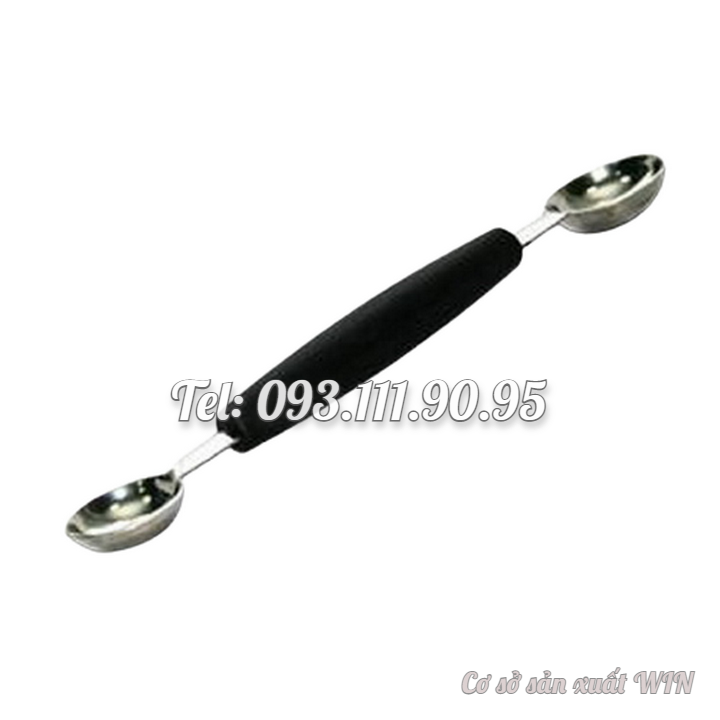 Muỗng 2 đầu múc rau câu 3D, múc trái cây – Mã số 1338