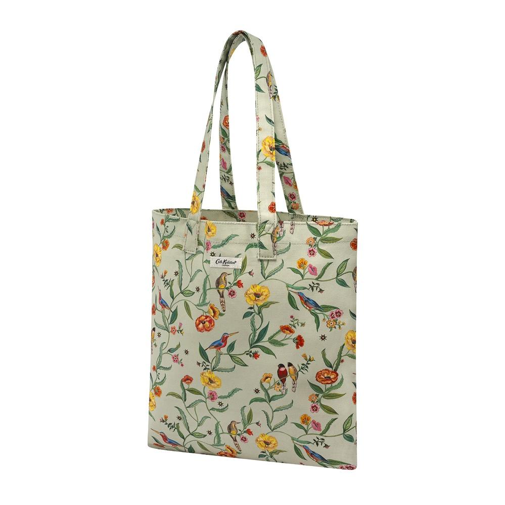 Cath Kidston - Túi đeo vai/Cotton Bookbag - Summer Birds - Green -1067835