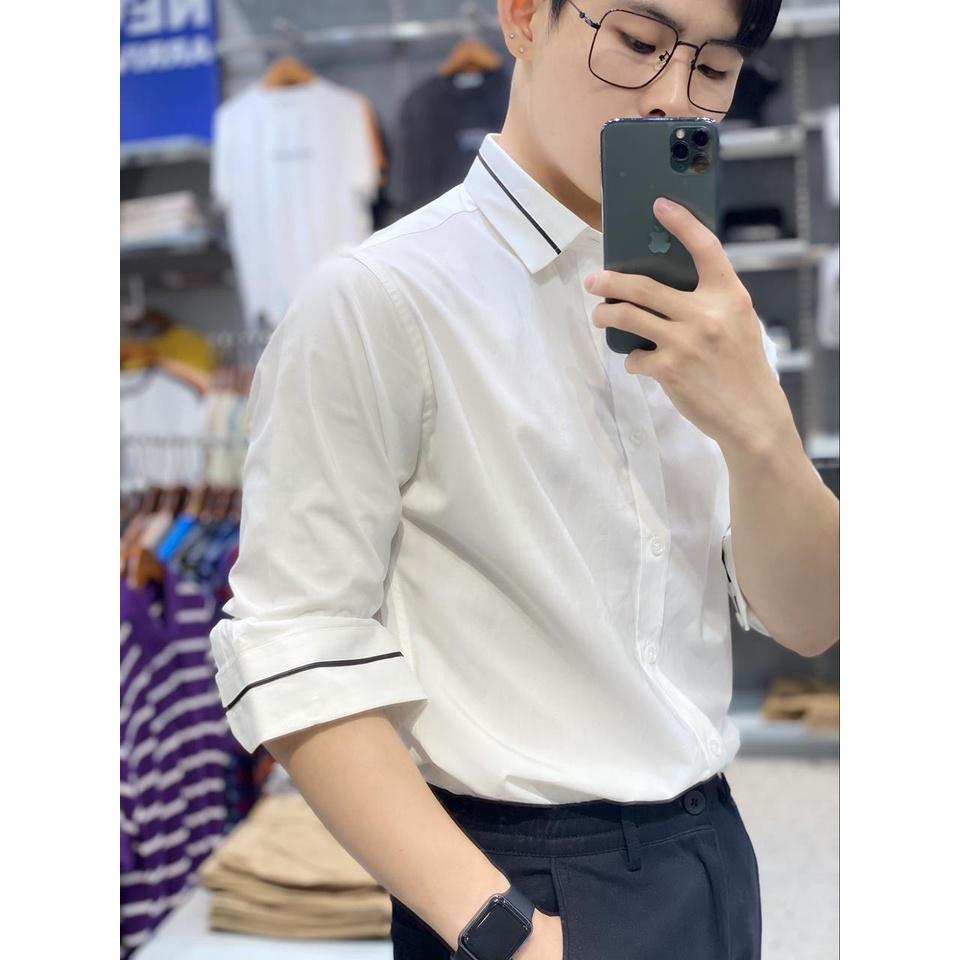 Áo sơ mi dài tay nam local brand 360 BOUTIQUE chất vải cao cấp form Regular Fit - STDTK307