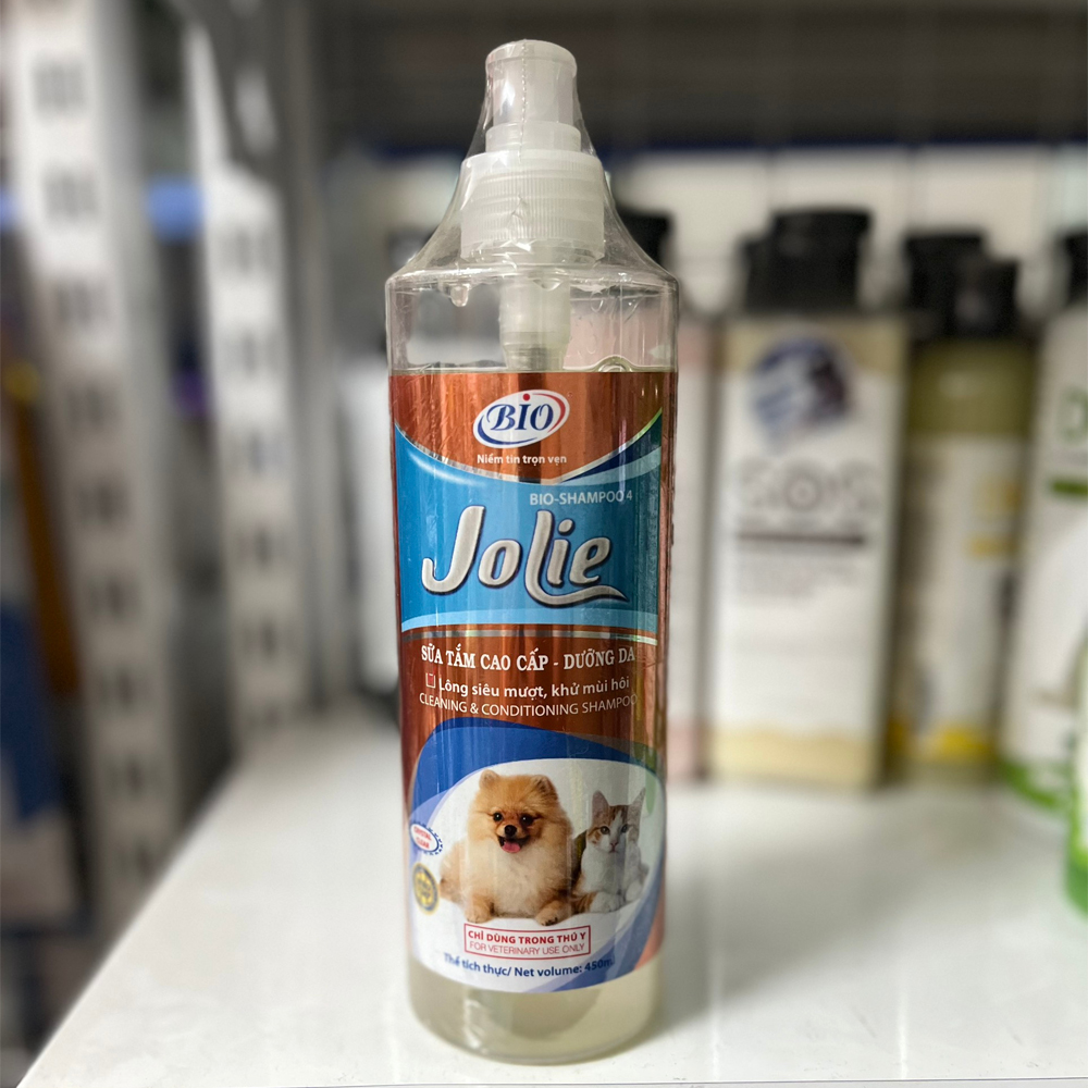 Sữa Tắm Cao Cấp Dưỡng Lông Khử Mùi Hôi Cho Chó Mèo Bio Jolie - YonaPetshop