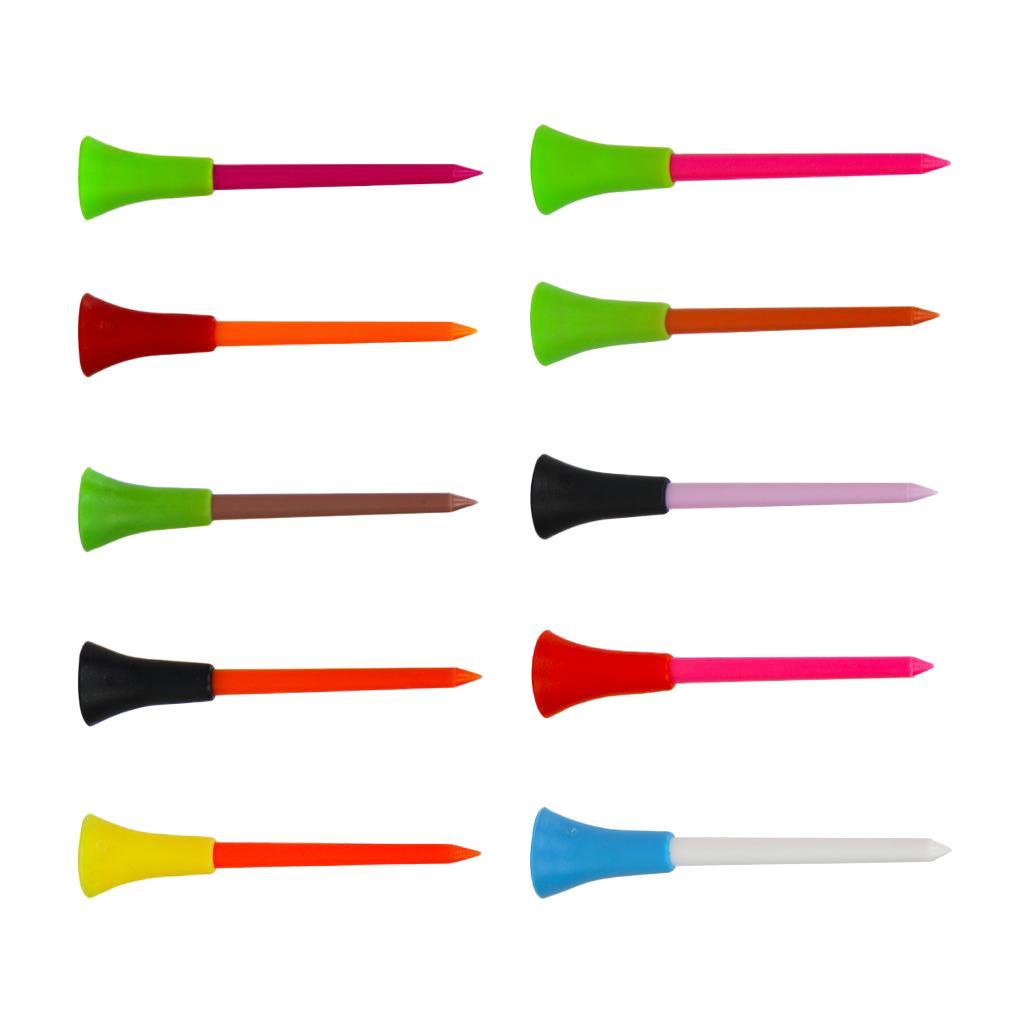 10 Pcs golf professional tees Ball Holder Practice Assorted Color