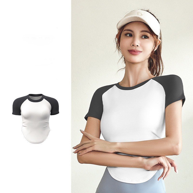 Áo Croptop Nữ Tay Ngắn Thun Poly Tập Gym, Yoga CH158