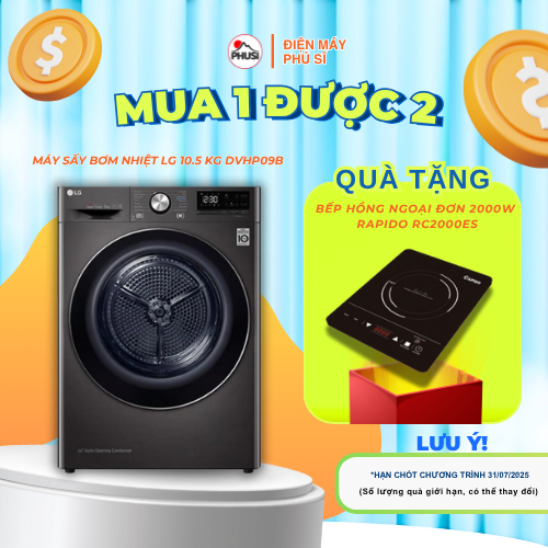Máy sấy LG 9 Kg DVHP09B - Hàng chính hãng ( chỉ giao HCM )