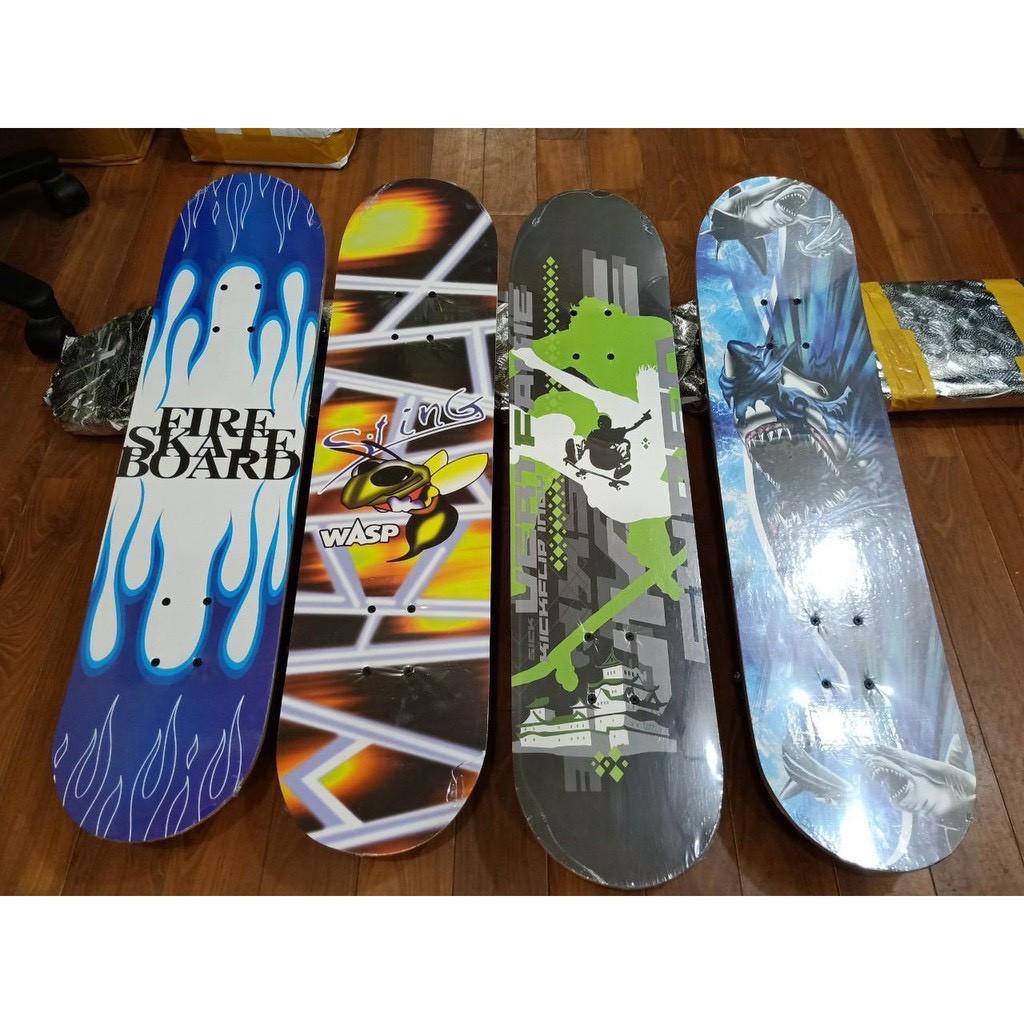 Ván Trượt Trẻ Em Cao Cấp Thể Thao Skateboard Gỗ Phong Ép, Họa Tiết Hoạt Hình, Bánh Cao Su Chịu Lực Tốt MS:06