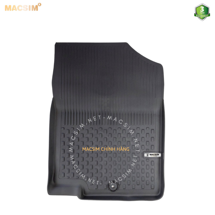 Thảm lót sàn ô tô nhựa TPE Silicon Hyundai Accent Blue 2011+ Black Nhãn hiệu Macsim