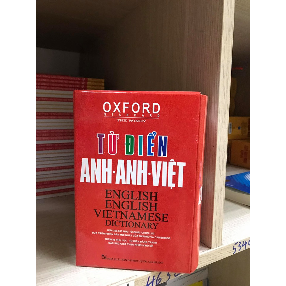 Từ điển Oxford Anh Anh Việt ( bìa đỏ hộp )( tái bản mới nhất  2020 kt)