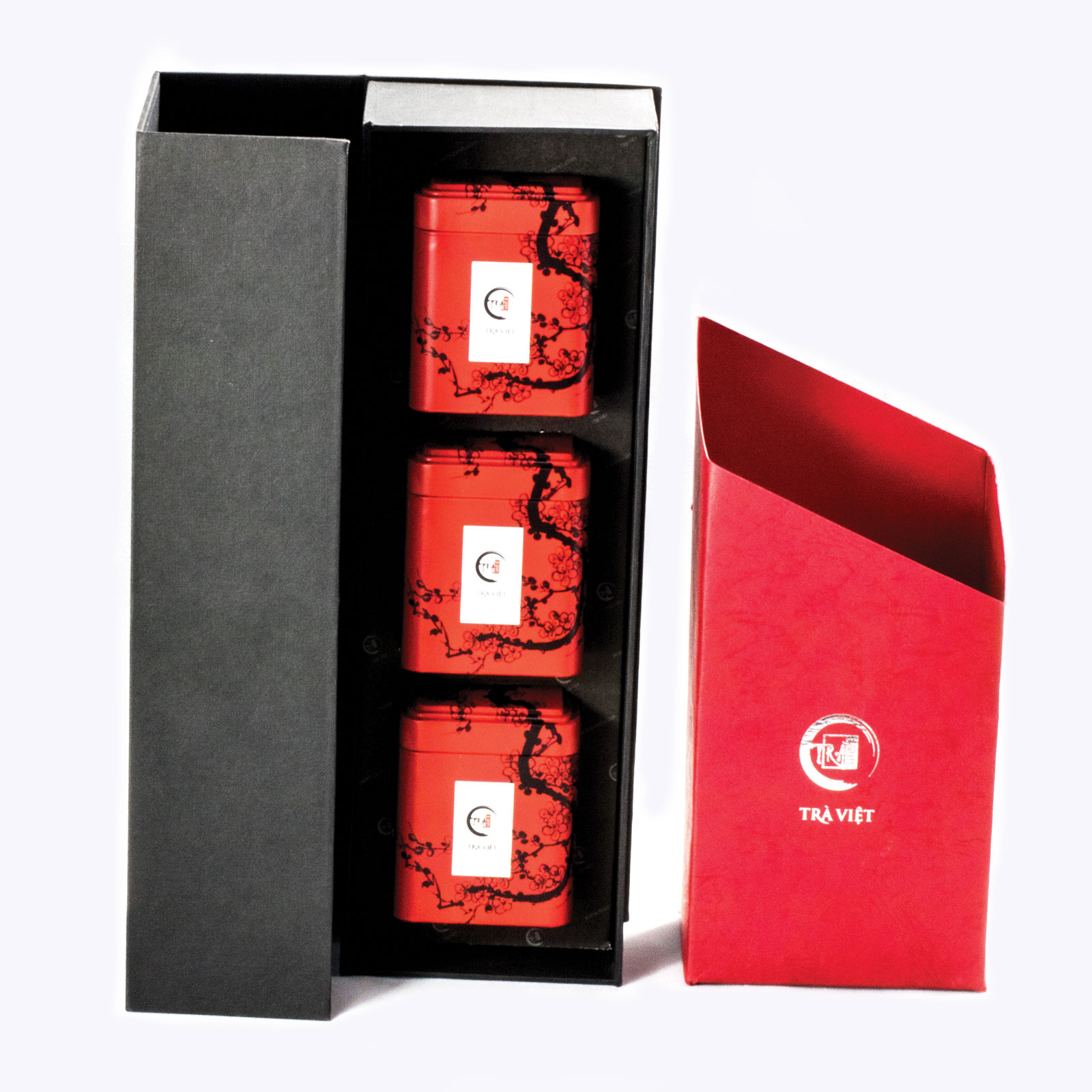 Hộp trà Thiếc 3 - Ô Long - Nõn Tôm - Tuyết