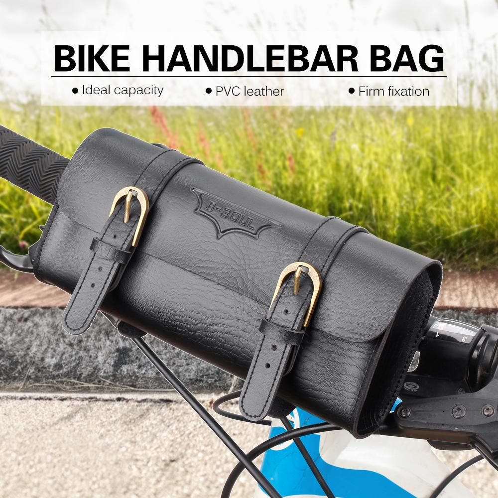 B-SOUL YA237 Túi đựng dành cho tay lái xe đạp bằng Da dung tích 1,2 L