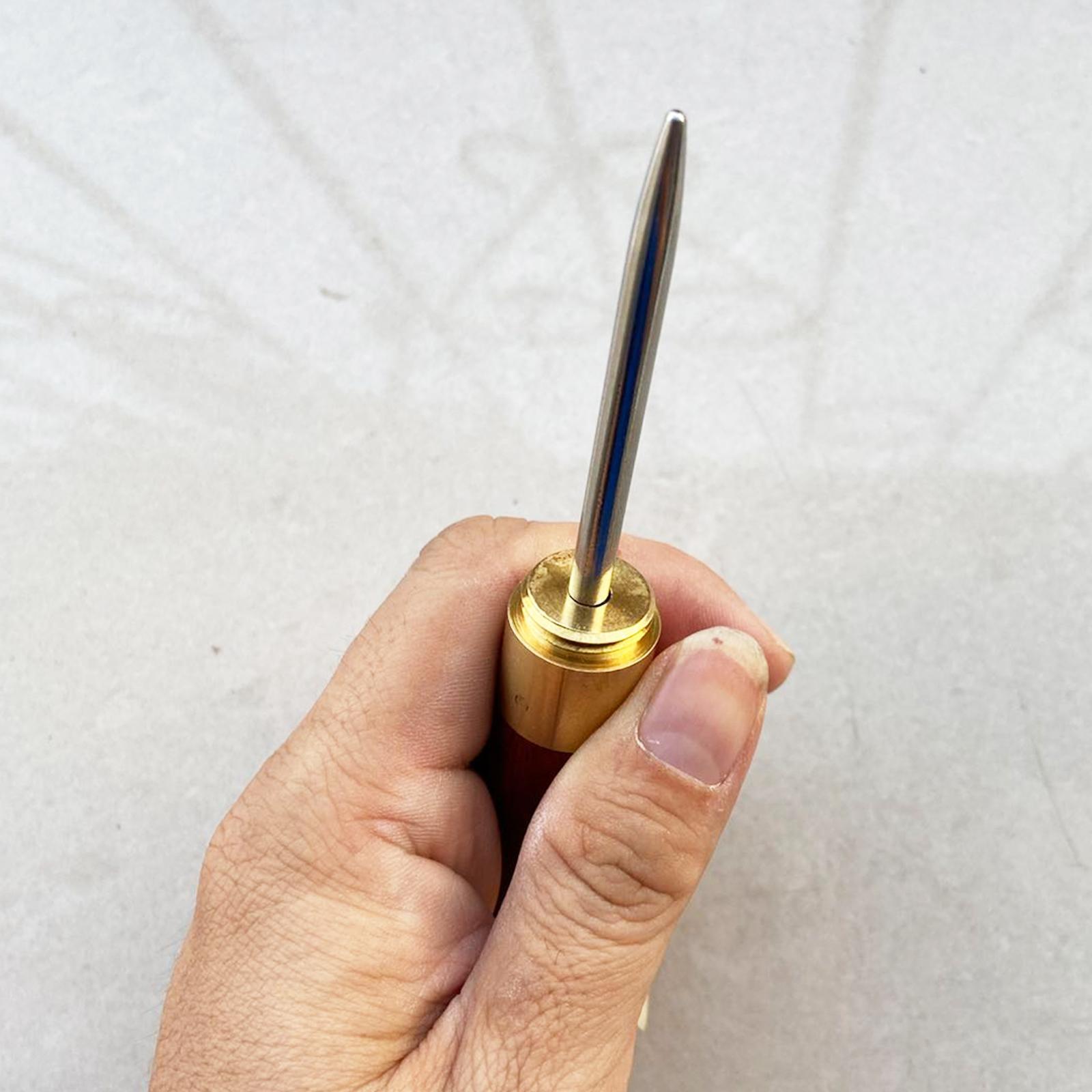 Racquet Stringing Straight Awl Tennis Badminton Racket Awl Wood Handle