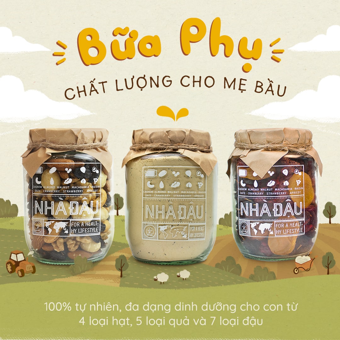 Combo Dinh Dưỡng 14 Ngày Cho Mẹ Bầu: Mixnuts 5 Siêu Hạt, Bột Ngũ Cốc, Mixfruits Trái Cây Sấy Dẻo Cao Cấp | 97