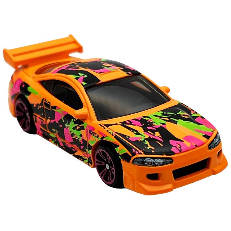 Đồ Chơi Mô Hình Siêu Xe - Hot Wheels Neon Speeders HRW71/HLH72 - 95 Mitsubishi Eclipse