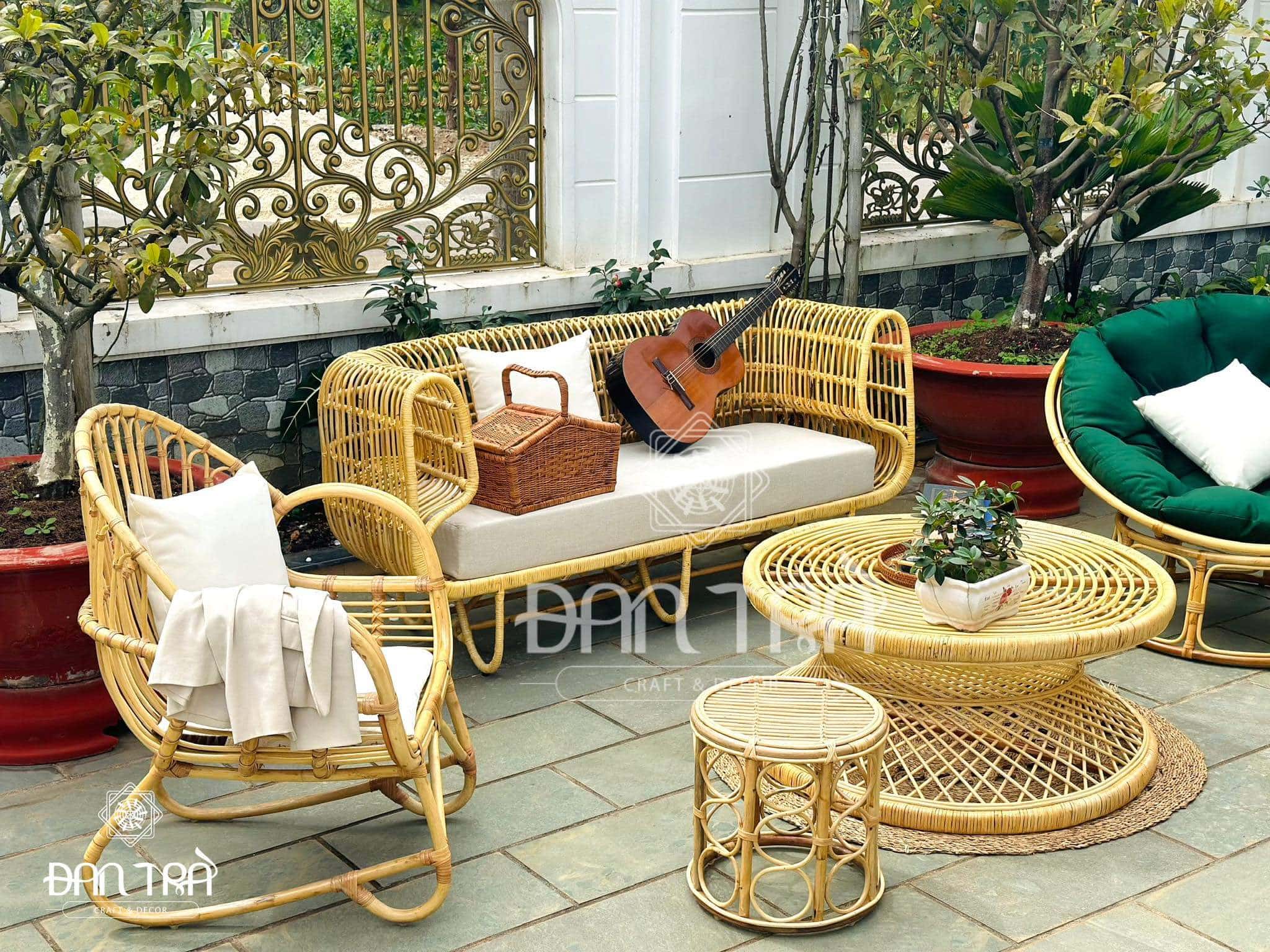 Ghế Sofa Mây Tổ Chim, Ghế Mây Đọc Sách- Ghế Mây Uống Trà- Ghế Mây Decor Phòng Khách-Nội Thất Mây Tre ĐAN TRÀ