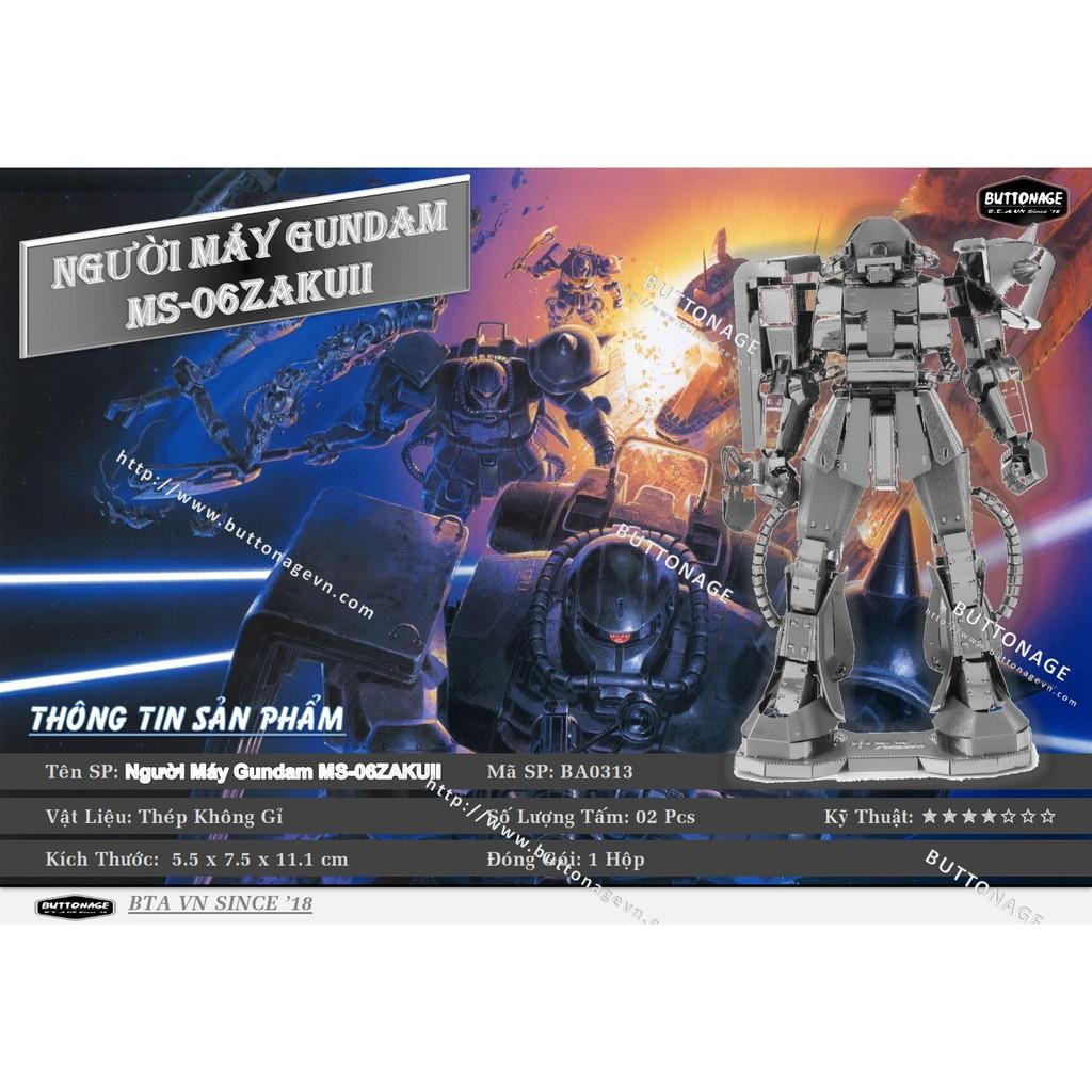 Mô Hình Lắp Ráp 3d Người Máy Gundam MS-06ZAKUII