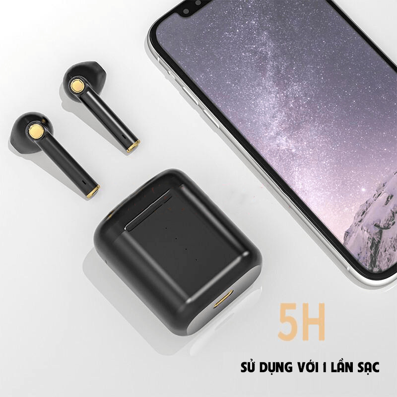 Tai nghe bluetooth  LIMITED BLACK GOLD, tai nghe bluetooth nhét tai.Tai nghe không dây bluetooth 5.0 cảm ứng chạm âm thanh nổi.Chống nước