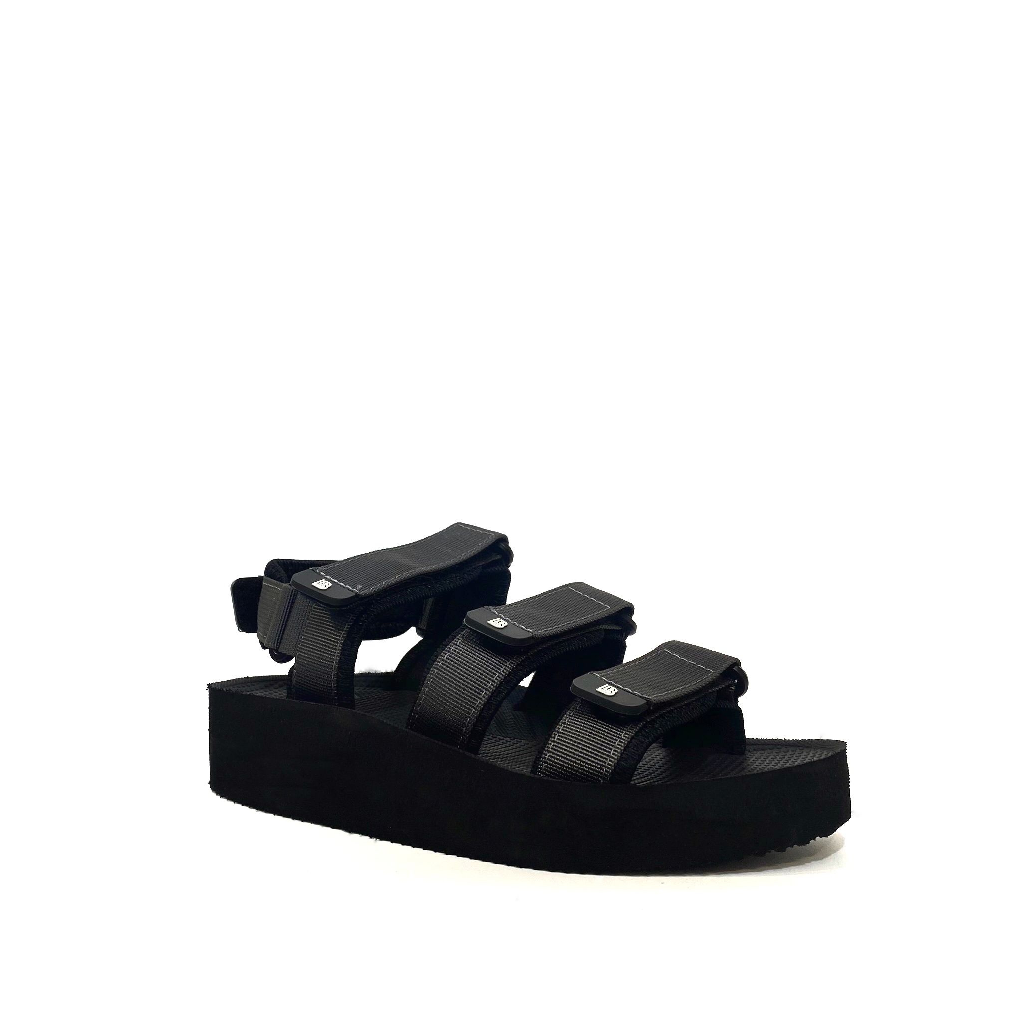 Giày Sandal Nữ The Bily 04W 3 Quai Ngang - Màu Xám BL04WX