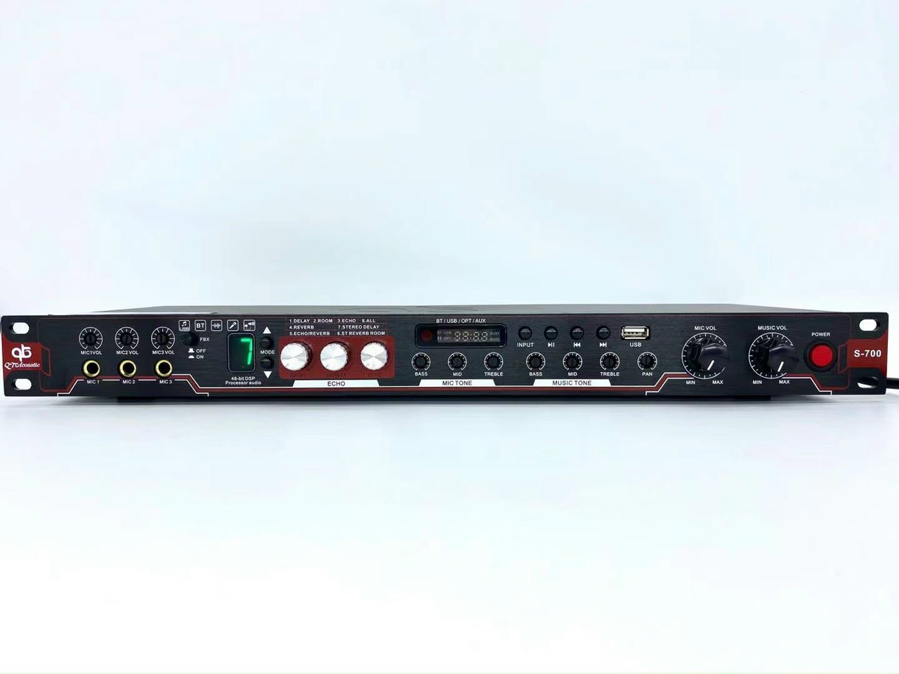Vang cơ lai số QT acoustic S700 chống hú, bluetooth, cổng quang