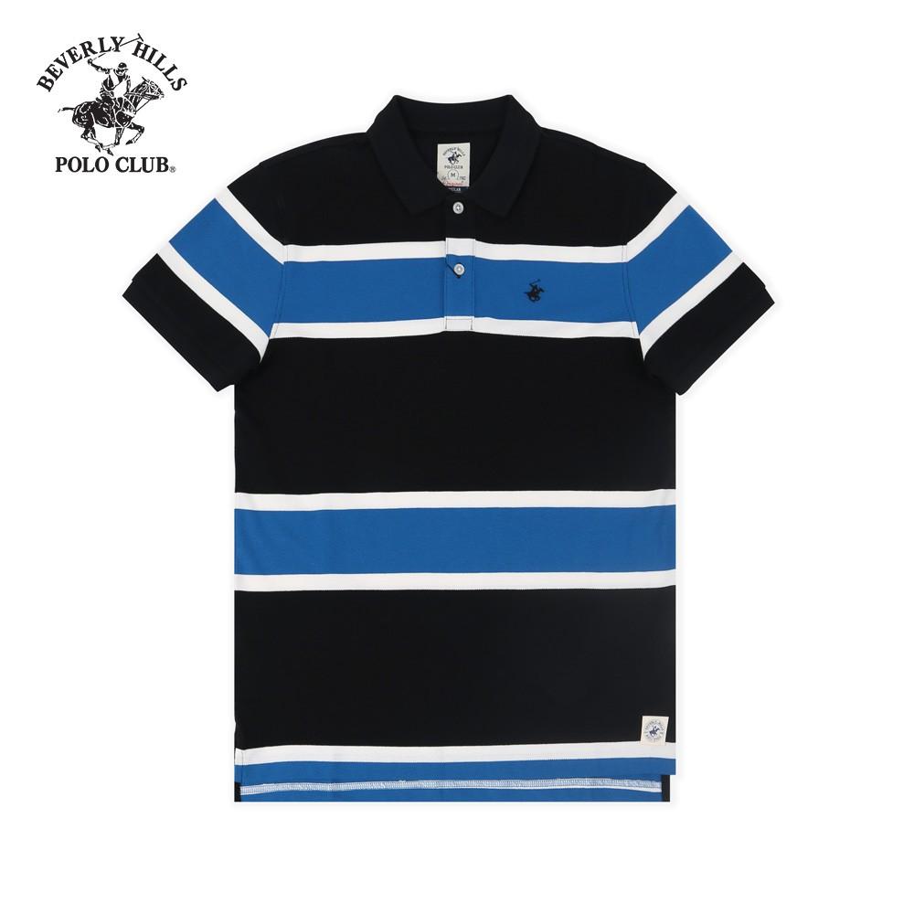 Áo polo ngắn tay Nam Beverly Hills Polo Club Regularfit 100% cotton Đen PMRSS20TL062