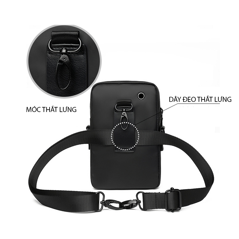 Túi đeo chéo nam DA BÒ THẬT phong cách mới - BEE GEE DCN9251