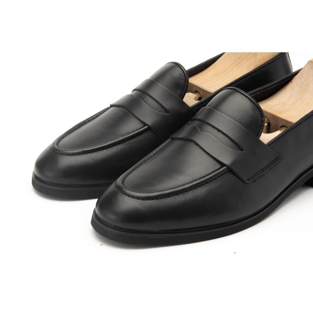 Giày Lười Nam Loafer Công Sở Siêu Bền Đẹp XOĂN SHOP Da Pu Pu Size 38 Đến 42 Màu Đen Bảo Hành 24 tháng - G065