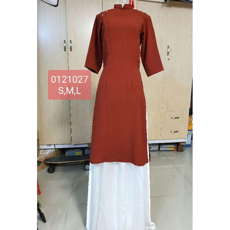 Bộ áo dài cách tân chất lụa tây thi