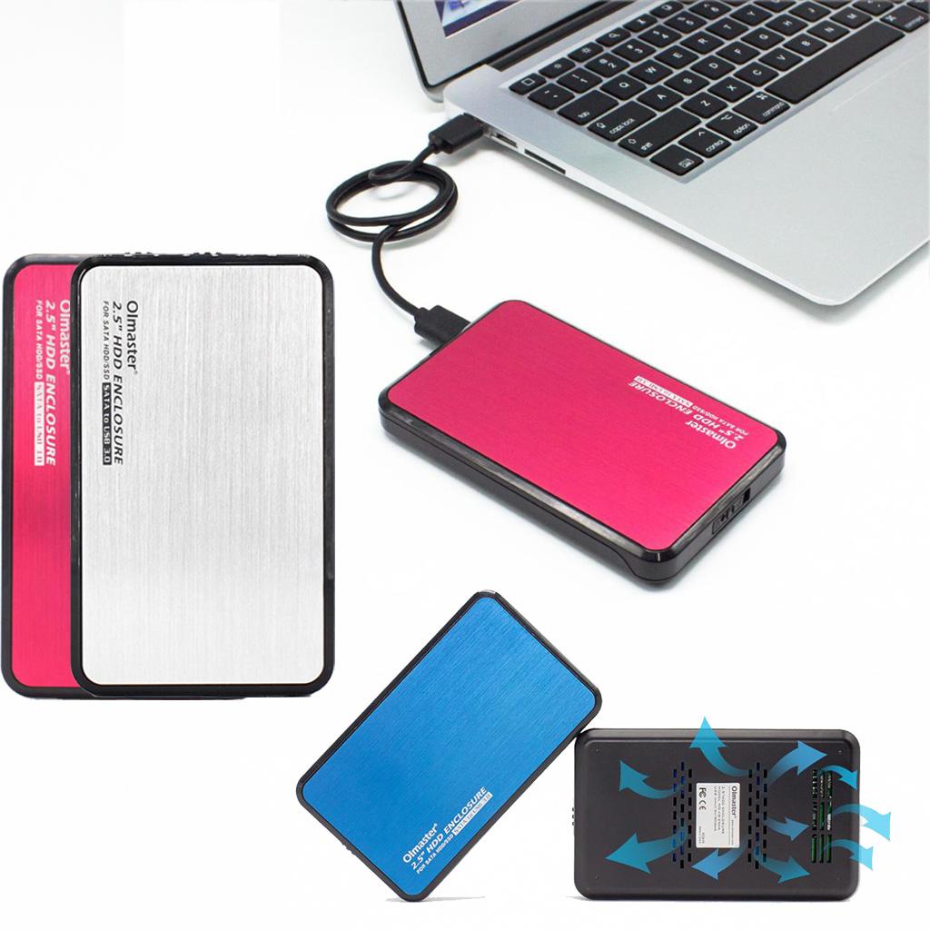 Hard Disk Drive HDD Enclosure USB3.0 2.5"inch External SATA SSD Case Box