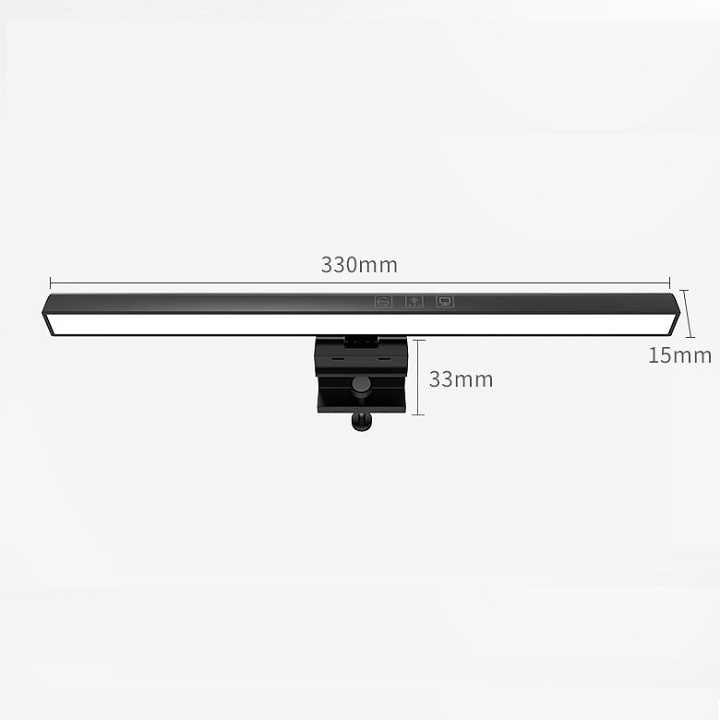 Thanh đèn màn hình máy tính xách tay, Đèn màn hình LED, Không bị lóa hoặc nhấp nháy, Đèn cấp nguồn qua cổng USB, Tiết kiệm không gian, Sử dụng tại nhà / văn phòng / quán cà phê