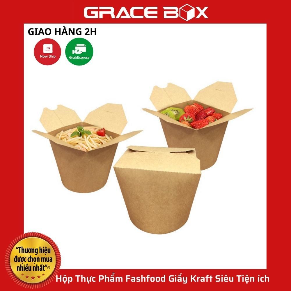 Lốc 10 Hộp Thực Phẩm Fashfood Giấy Kraft Siêu Tiện ích