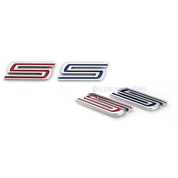 Decal Tem 3d Logo Chữ S, ST, RS đỏ ( Mẫu 5 ) MS-95