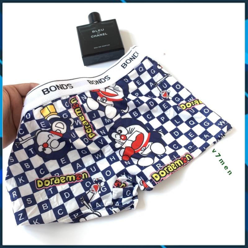 4 Quần sịp quần lót nam thun lạnh cao cấp họa tiết nhân vật hoạt hình doremon,chuột mickey
