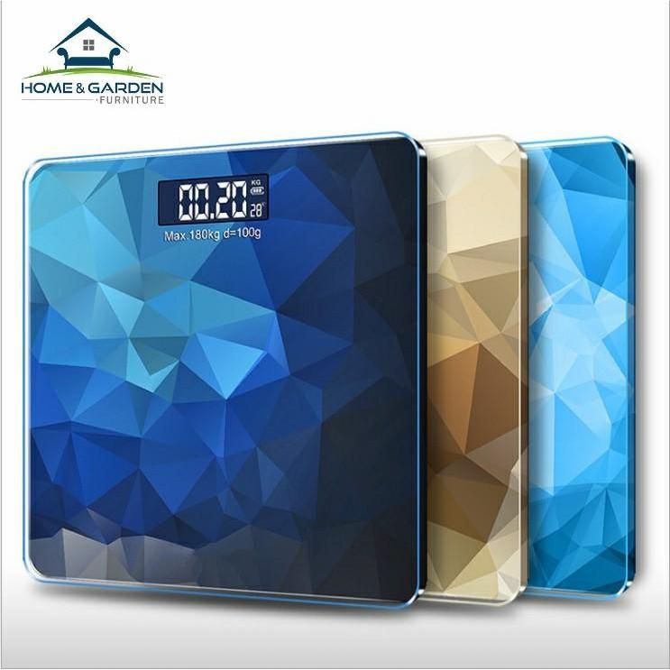 Cân điện tử và đo nhiệt độ môi trường Blue Diamond (max=180kg,+/- 100g) ️️