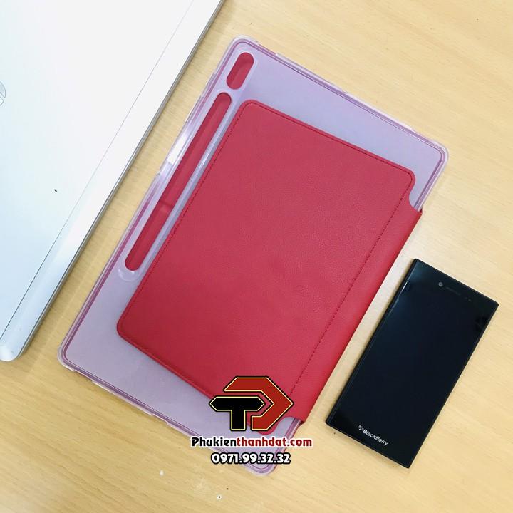 Bao da dành cho SamSung Galaxy Tab S7 lưng silicone mềm