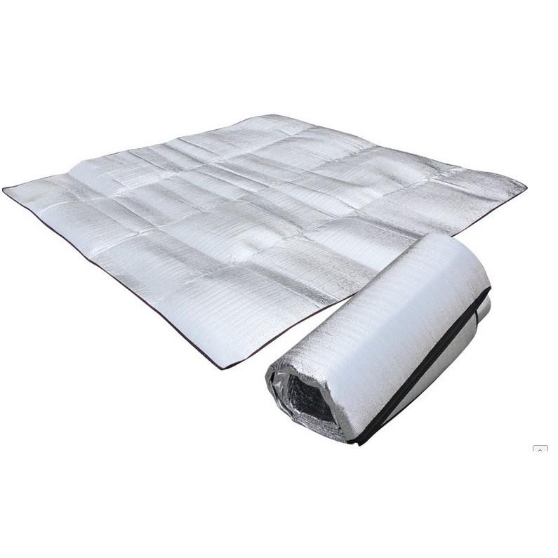 Tấm cách nhiệt dã ngoại loại to giá rẻ bao toàn thị trường, có túi đựng đầy đủ, tráng bạc 2 mặt