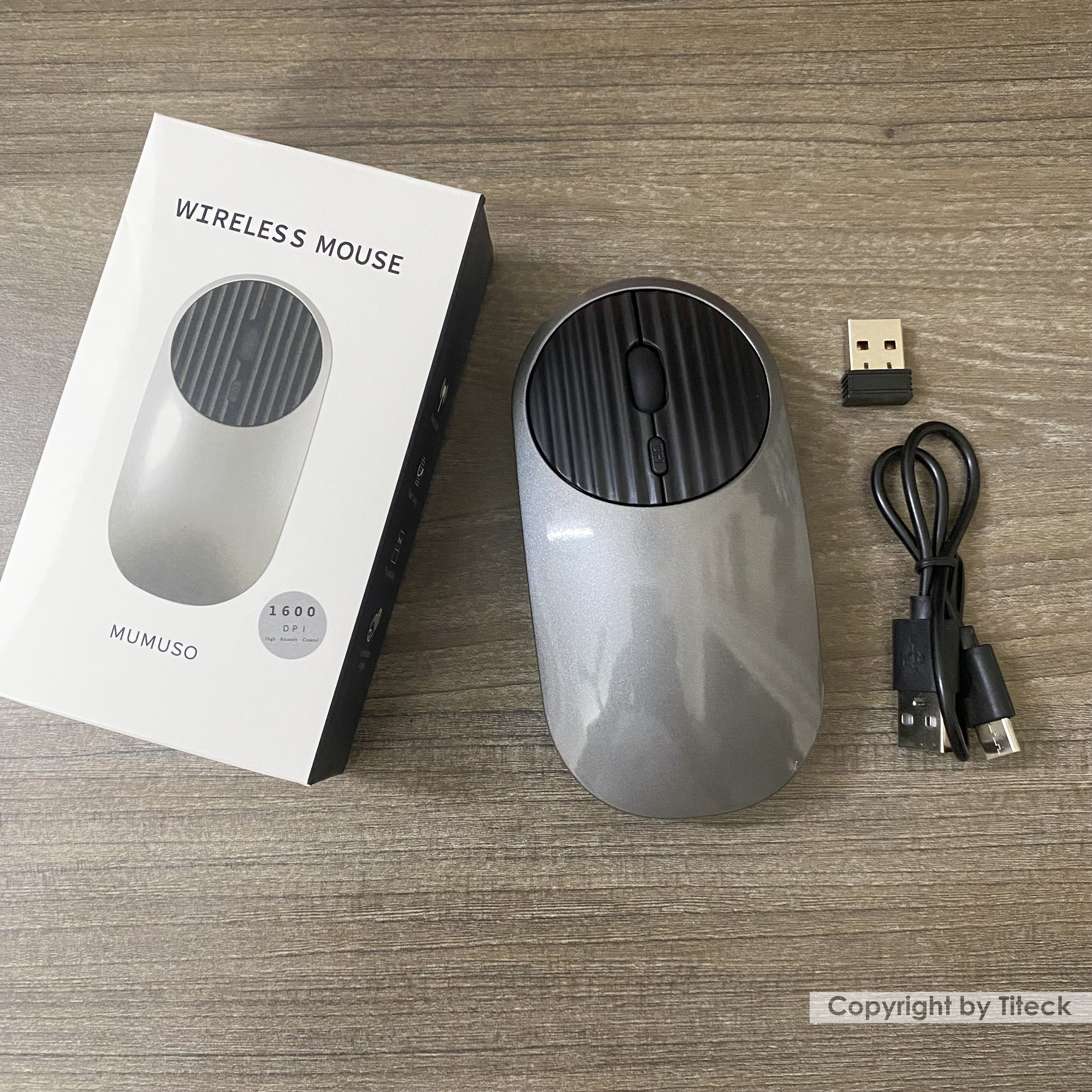 Chuột không dây Wireless 2.4G và Bluetooth sạc chân Type C dùng cho điện thoại, máy tính bảng, laptop