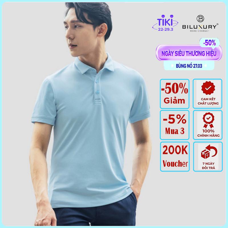 Áo Thun Nam Polo Ngắn Tay Cổ Bẻ (5APCB003), Chất Liệu Vải Cao Cấp Form Body Fit Thoáng Mát, Lịch Lãm, Trẻ Trung, Sang Trọng Chính Hãng BiMan By Biluxury